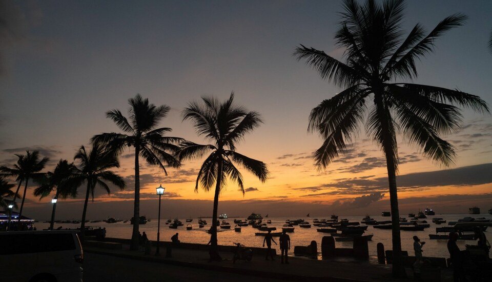 Nungwi beach sunset on Zanzibar north coast