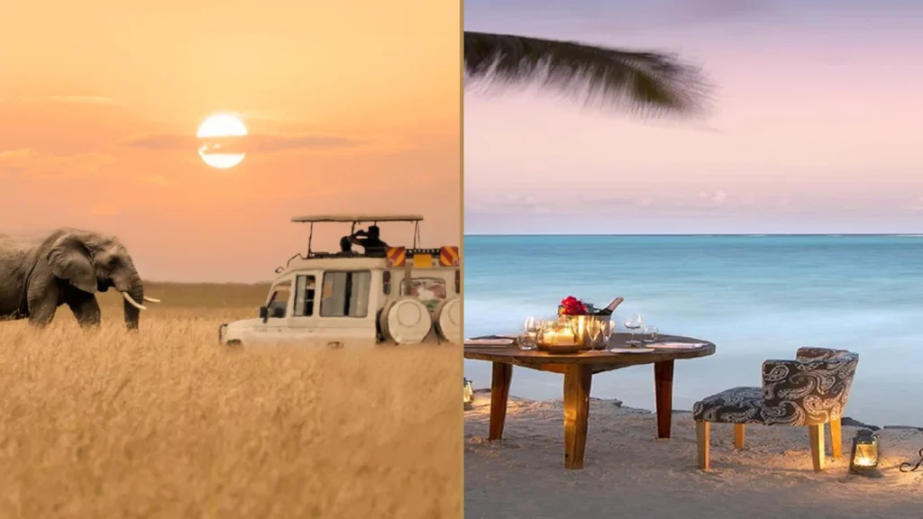 Tanzania wildlife safari and Zanzibar beach holiday combination