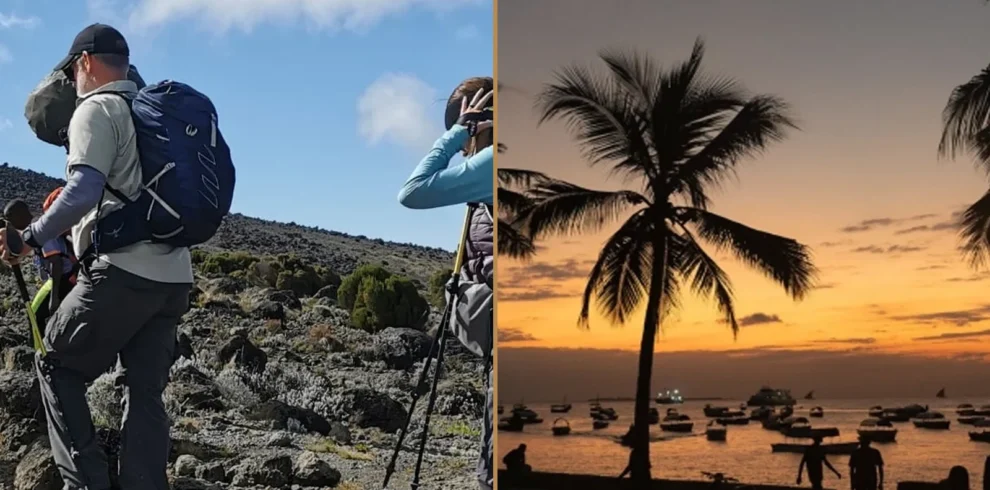 Kilimanjaro Lemosho Route climb and Zanzibar beach holiday combination