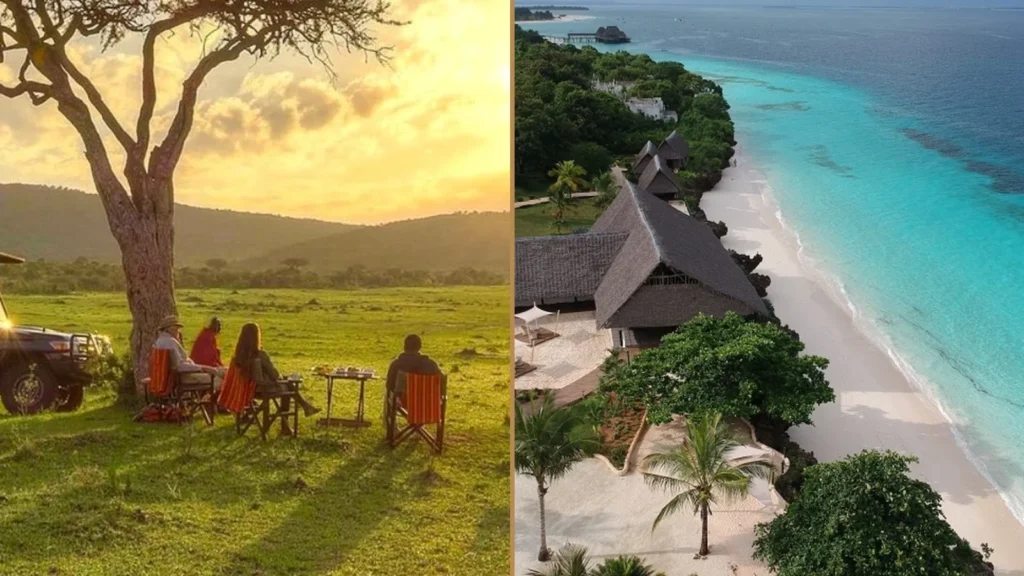 Tanzania wildlife safari and Zanzibar beach holiday combination