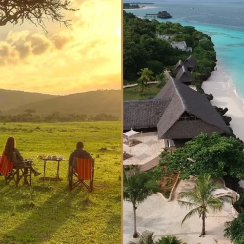 Tanzania wildlife safari and Zanzibar beach holiday combination