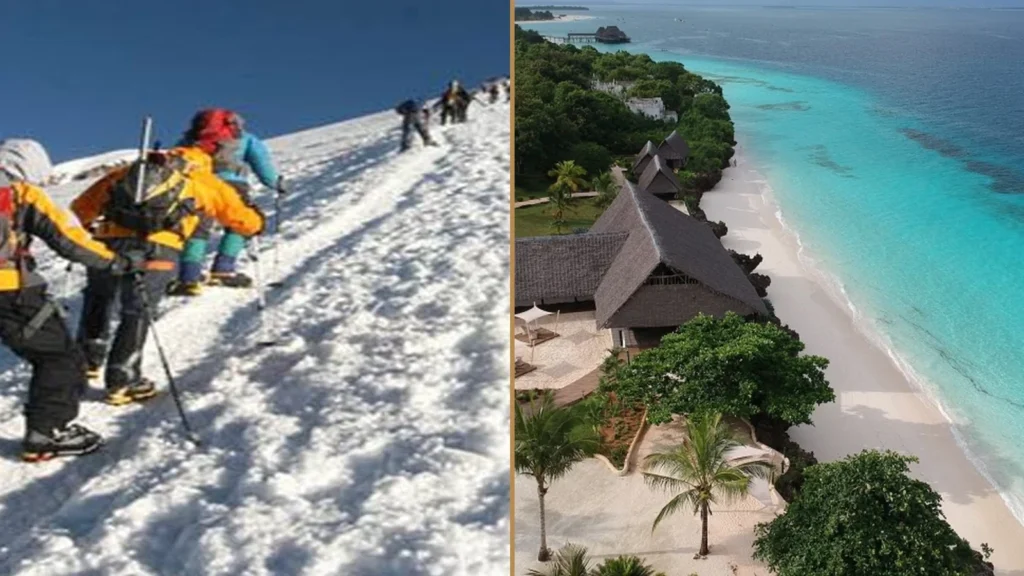 Kilimanjaro Northern Circuit climb and Zanzibar beach holiday combination