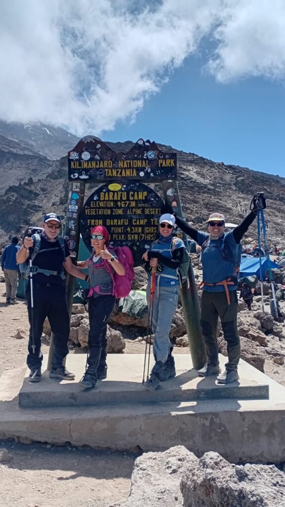 Barafu Camp Kilimanjaro Trekking Team 4673m Tanzania