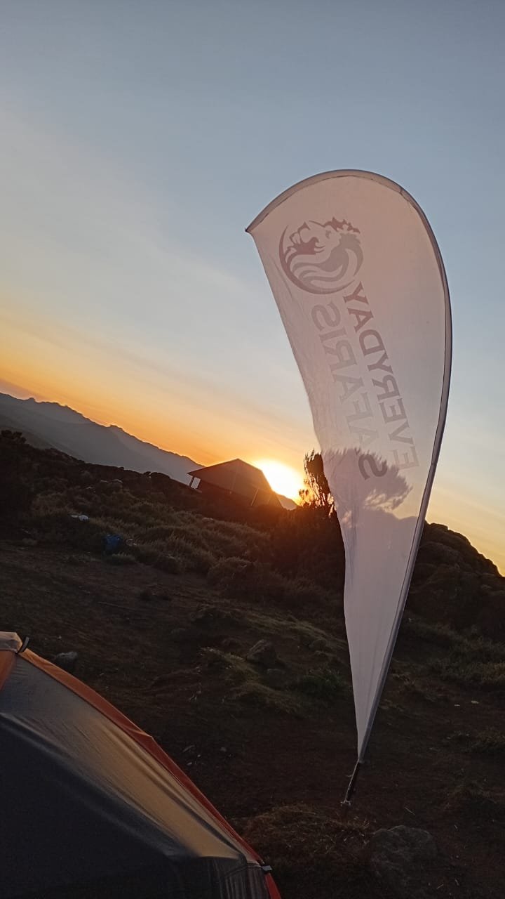 Kilimanjaro mountain guide at Uhuru Peak