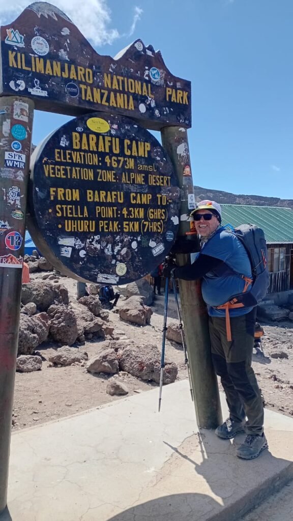 Kilimanjaro Barafu Camp 4673m Summit Trekker Tanzania