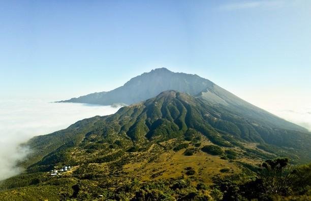 Kilimanjaro viewed from Mount Meru route
