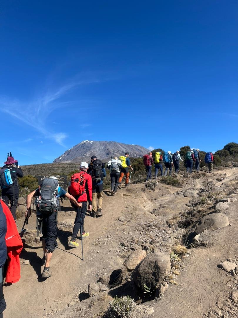 Kilimanjaro trekking route used for gradual acclimatisation