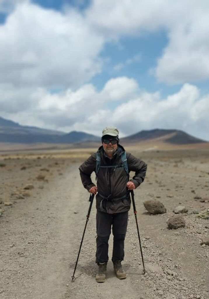 Marangu Route Kilimanjaro Climber Alpine Desert Portrait Tanzania
