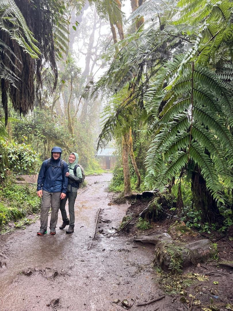 Kilimanjaro climbing group and mountain support team