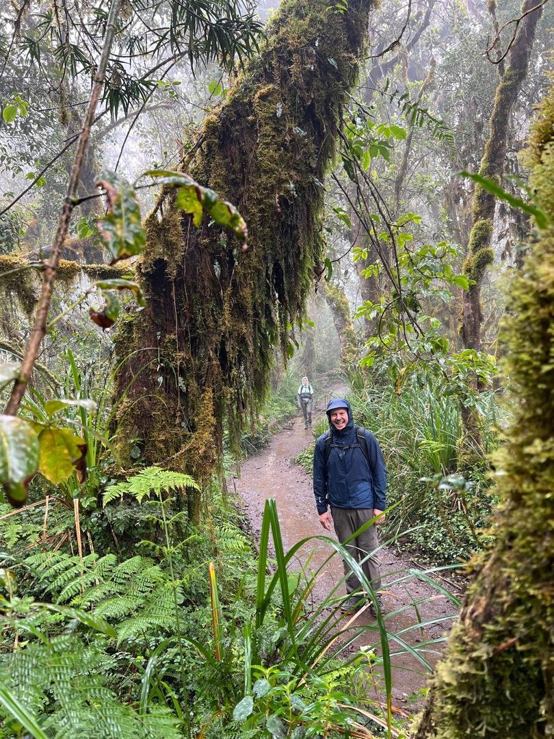 High-altitude Kilimanjaro mountain terrain