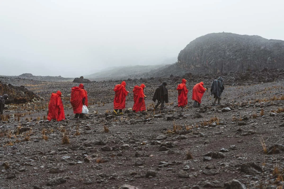Mweka Route descent Kilimanjaro mountain climbing guide in Tanzania