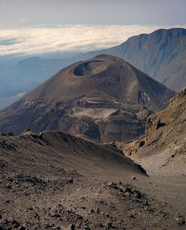 Mount Meru Volcanic Ash Cone And Rugged Crater Landscape Tanzania 1