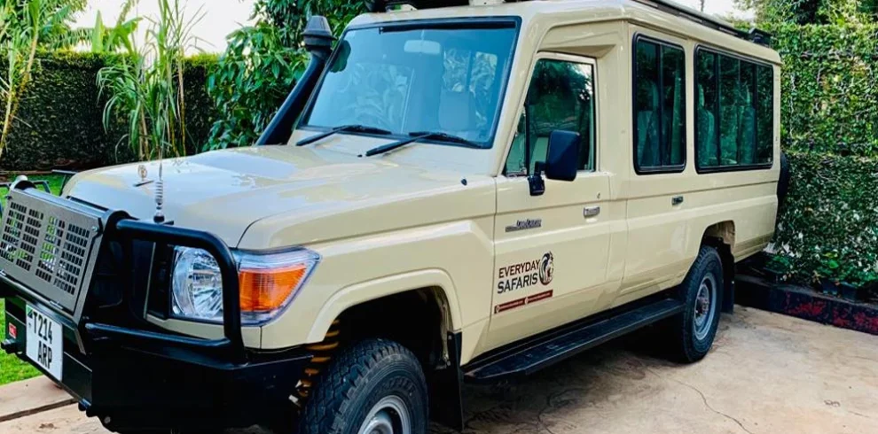 Private Tanzania safari vehicle ready for Tarangire and Lake Manyara game drives